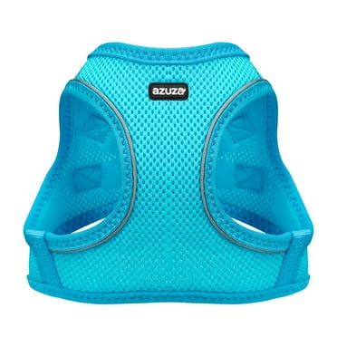 Dog Harness for Small & Medium Dogs Reflective Step in Puppy Harness Teal Blue