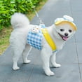 thumbnail image 1 of Dog Harness with Hat Set, Adjustable Safety Buckle and Leash Attachment (Sky Blue,XS), 1 of 7