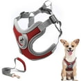 thumbnail image 1 of Dog Harness with Leash Set, Adjustable Step in with Breathable Padded Puppy Harness for Walking Escape Proof Small Dogs (XS, Red), 1 of 10