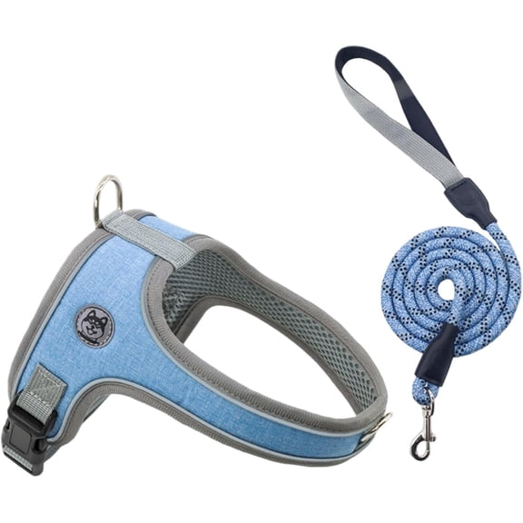 Dog Harness with Retractable Leash Set, Tangle-Free, Non-Slip Handle, for All Sizes