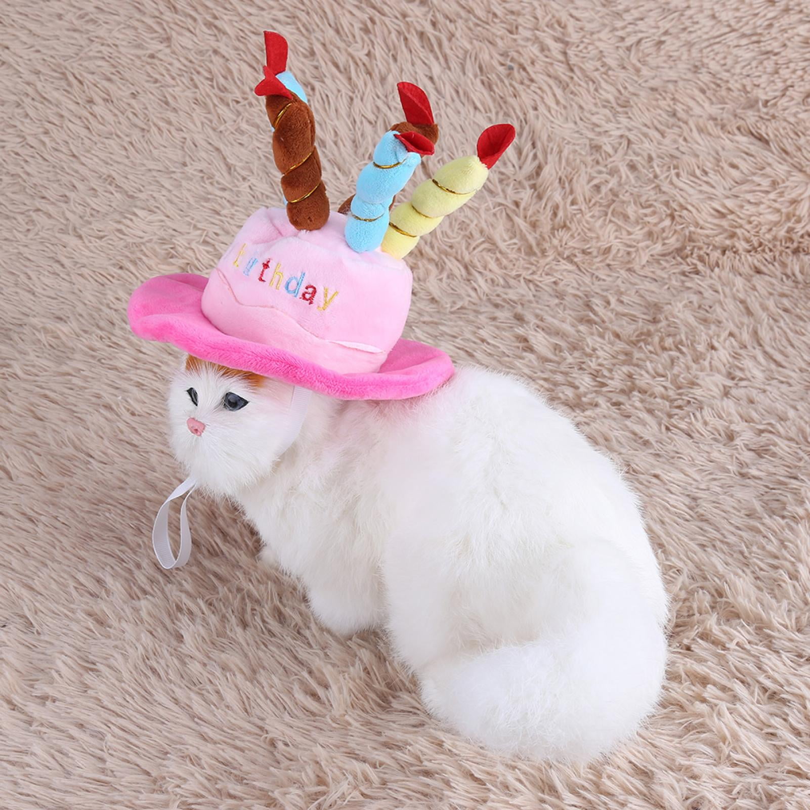 Dog Hat, Cute Comfortable Dog Christmas Hat, Exquisite Birthday Cake