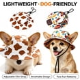 thumbnail image 1 of Dog Hat, Dog Bucket Hats with Ear Hole, Adjustable Pet Outdoor Travel Sun Protection Sport Hat for Small Cat Dog _ Coffee, 1 of 6