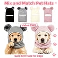 thumbnail image 1 of Dog Hat, Knitted Wool Cap for Medium Large Dogs Winter _ Gray, 1 of 7