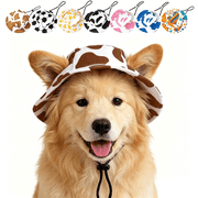 Dog Hat for Sun, Bucket Hat for Dog with Adjustable Cap