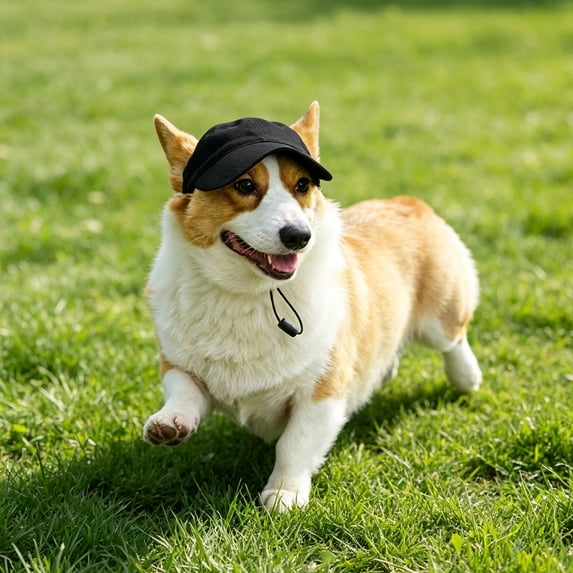 Dog Hats for Medium Dogs Dog Hats for Small Dogs Dog Sun Visor Breathable Pet Sun Cap Uv Protection Dog Sun Hat for Outside Summer Outdoor Black, 1 Pack