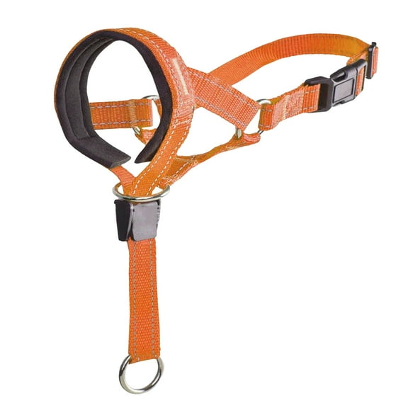 Dog Head Collar Adjustable to Prevent Pulling for Small Medium Large Dogs Lightweight with Padded Nose Band Training Anti Pull No Pull Head Halter Safety Link
