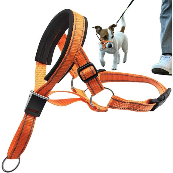 Dog Head Collar, Dog Head Halter with Safety Strap, No-Pull Dog Collar, Perfect for Leash & Harness Training Medium and Large Dog Sizes, Pet Headcollar Stops Pets from Pulling for Outdoor Walk