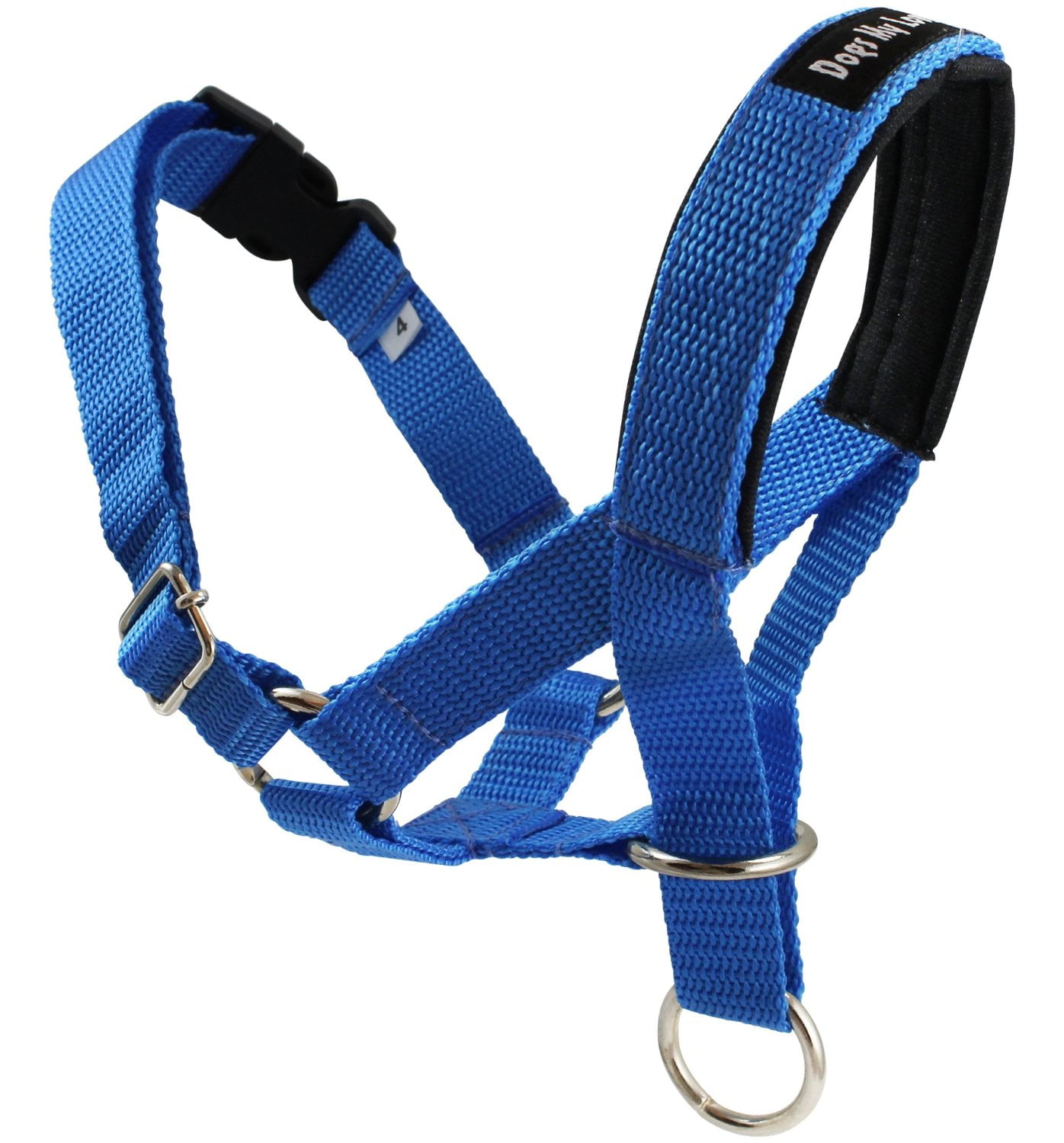 Dog Head Collar Halter Purple 5 Sizes (Small: 6.5"-8.25" Snout)