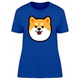 thumbnail image 1 of Dog Head Cute Shiba Inu T-Shirt Women -Image by Shutterstock, Female Large, 1 of 2
