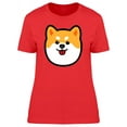 thumbnail image 1 of Dog Head Cute Shiba Inu T-Shirt Women -Image by Shutterstock, Female Medium, 1 of 2