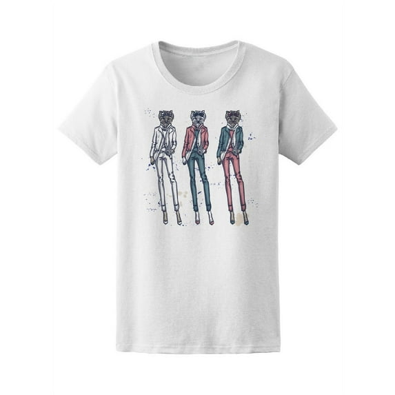 Dog Head Fashion Girls Tee Women's -Image by Shutterstock