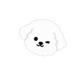 thumbnail image 1 of Dog Head Shaped Pet Feeding Mat 23.6inX15.7in Waterproof Non-Slip Cat Bowl Mat for Small Pets, White, 1 of 6
