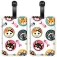 thumbnail image 1 of Dog Heads - Luggage ID Tags / Suitcase Identification Cards - Set of 2, 1 of 5