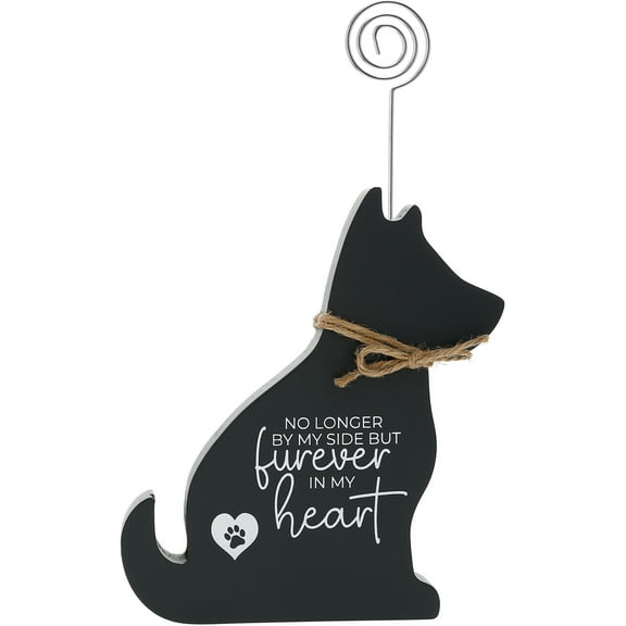 Pavilion Gift Company - Dog Heart - 6.5" Plaque with Photo Clip