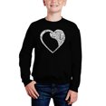 thumbnail image 1 of Dog Heart - Boy's Word Art Crewneck Sweatshirt, 1 of 3
