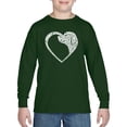 thumbnail image 1 of Dog Heart - Boy's Word Art Long Sleeve T-Shirt, 1 of 2