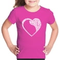 thumbnail image 1 of Dog Heart - Girl's Word Art T-Shirt, 1 of 2