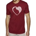 thumbnail image 1 of Dog Heart - Men's Premium Blend Word Art T-Shirt, 1 of 2