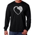 thumbnail image 1 of Dog Heart - Men's Word Art Long Sleeve T-Shirt, 1 of 2