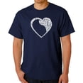 thumbnail image 1 of Dog Heart - Men's Word Art T-Shirt, 1 of 2