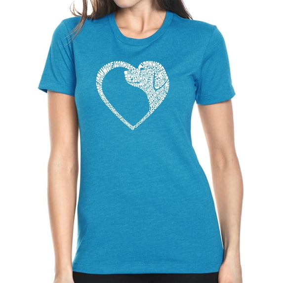 Dog Heart - Women's Premium Blend Word Art T-Shirt