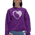 thumbnail image 1 of Dog Heart - Women's Word Art Crewneck Sweatshirt, 1 of 2