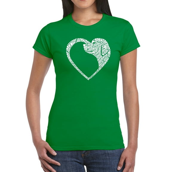 Dog Heart - Women's Word Art T-Shirt