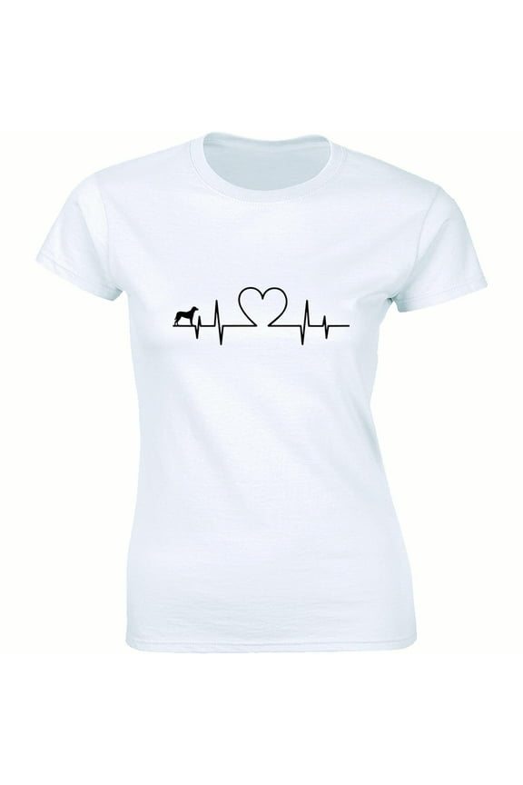 Dog Heartbeat Love Dogs Puppy Graphic Women's T-Shirt