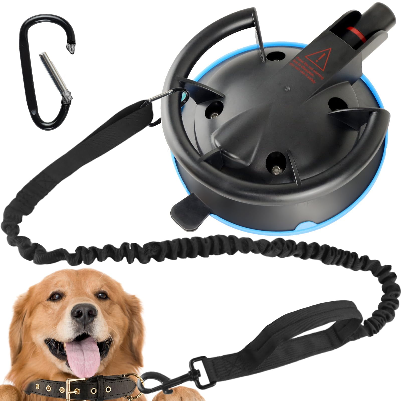 Image showcasing Dog Heavy Duty Suction Cup,Reusable Suction Cup with Leash Tether ...