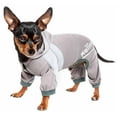 thumbnail image 1 of Dog Helios ® 'Namastail' Lightweight 4-Way Stretch Breathable Full Bodied Performance Yoga Dog Hoodie Tracksuit, 1 of 10