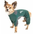 thumbnail image 1 of Dog Helios ® 'Rufflex' Mediumweight 4-Way-Stretch Breathable Full Bodied Performance Dog Warmup Track Suit, 1 of 10