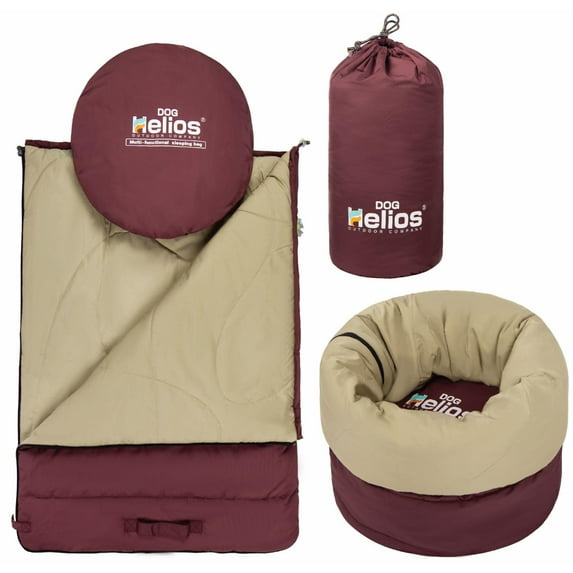 Dog Helios 'Switch-Back' 2-in-1 Convertable Travel Dog Mat and Rounded Camping Bed
