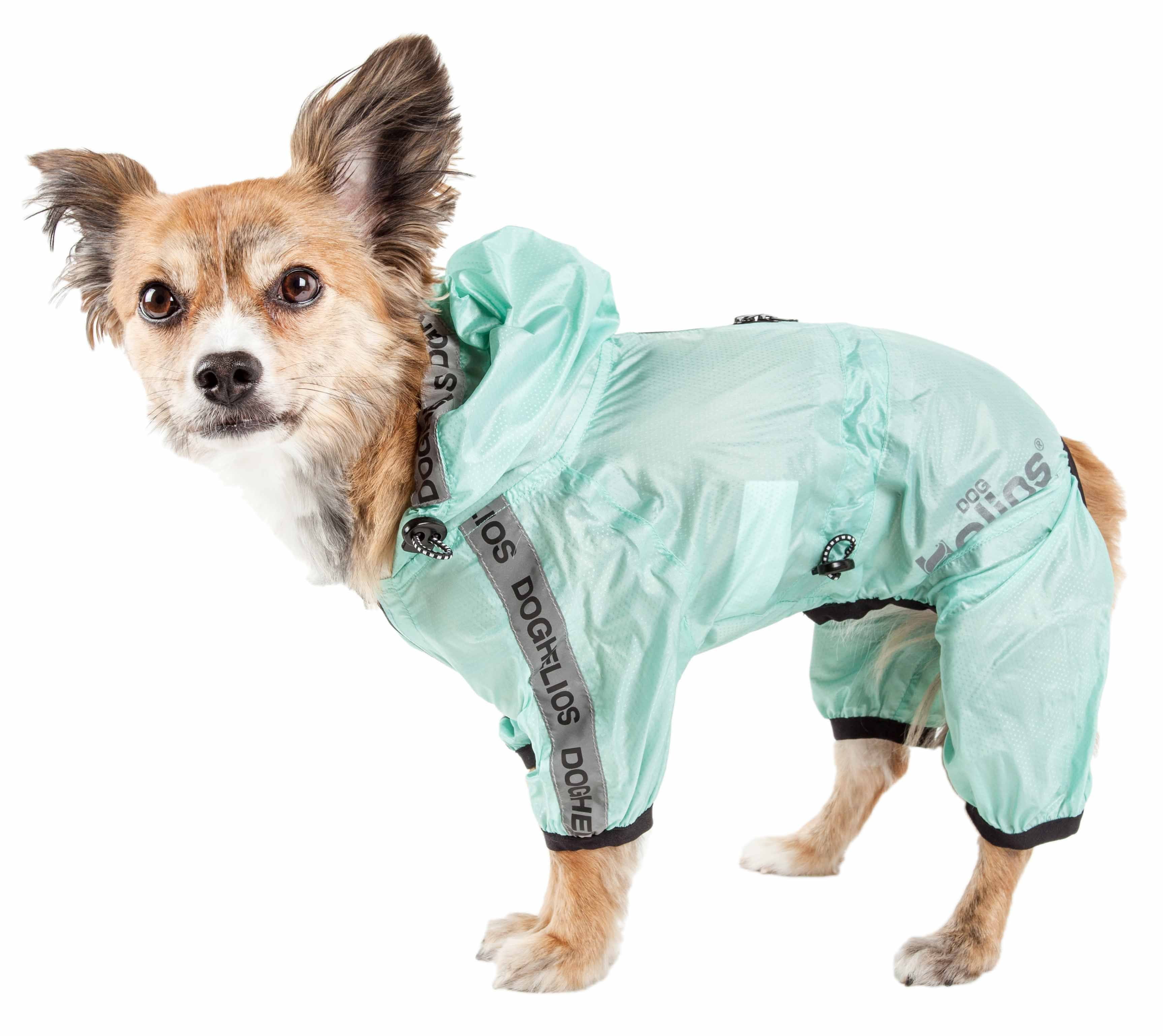 Dog Helios ® 'Torrential Shield' Waterproof MultiAdjustable Full Bodied Pet Dog Windbreaker