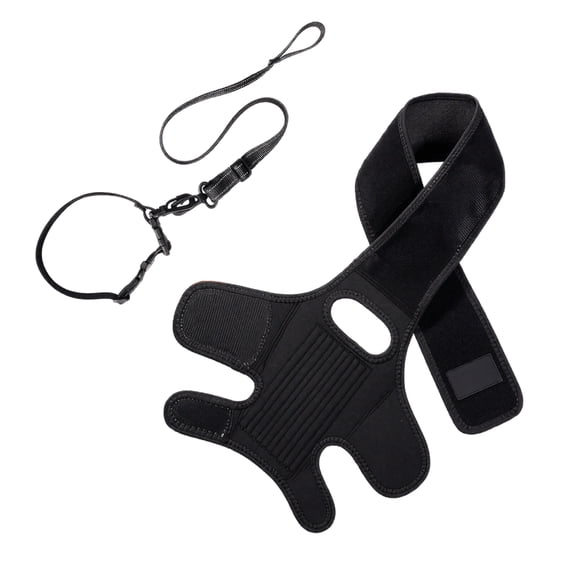 Dog Hind Leg Brace with Support Strips, Canine Rear Hock Joint Protector Sleeve Wrap with Collar for Injury Recovery Protection