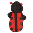 Dog Hoodie Cute Ladybug Thickened Warm Loose Halloween Dog Winter