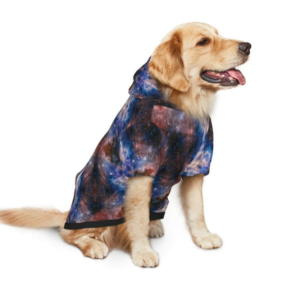 Dog Hoodie Pet Clothes Nebula Sweater Sweatshirts Pullover Coat for Large Medium Dogs Small