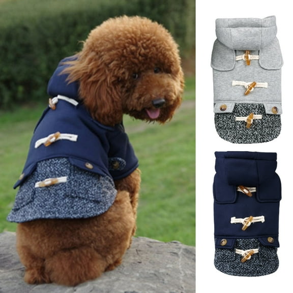 Dog Hoodie Sweaters with hat Puppy Coats with Hooded Winter Lamb Wool Warm Clothes Coat for Small Medium Dogs Clothes Apparel
