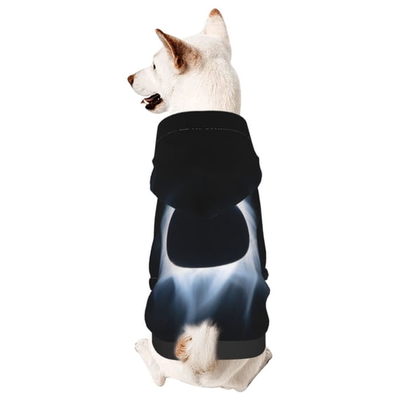 Dog Hoodie Sweatshirts Total-Solar-Eclipses Pet Clothes Hoodies with Hat Coat for Small Dog X-Large