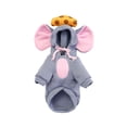 thumbnail image 1 of Dog Hoodie Warm Autumn Winter Pet Sweatshirt ,Gray Mouse Hoodie,XS, 1 of 5