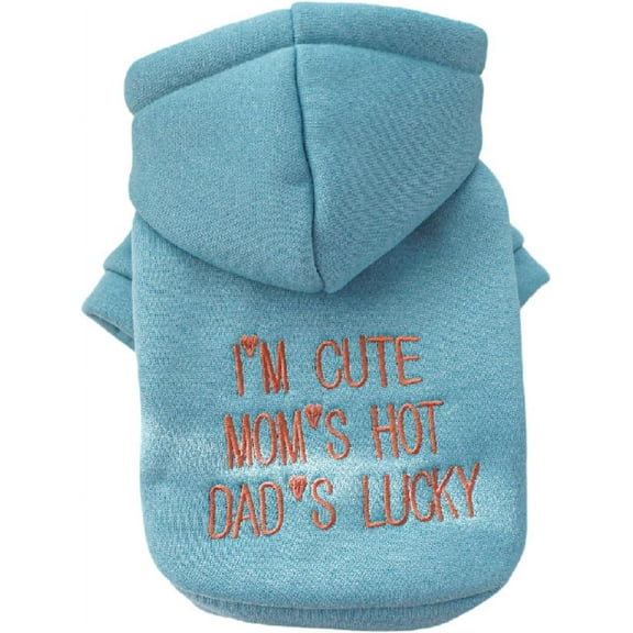 Dog Hoodies Puppy Clothes Sweatshirt Dog Winter Clothes Print Letter Sweatshirt Pet Hooded Dog Coat Cat Jackets Dog Clothes for Small Dogs Boy Girl Dog Clothes for Small Medium Dogs Apparel Red S