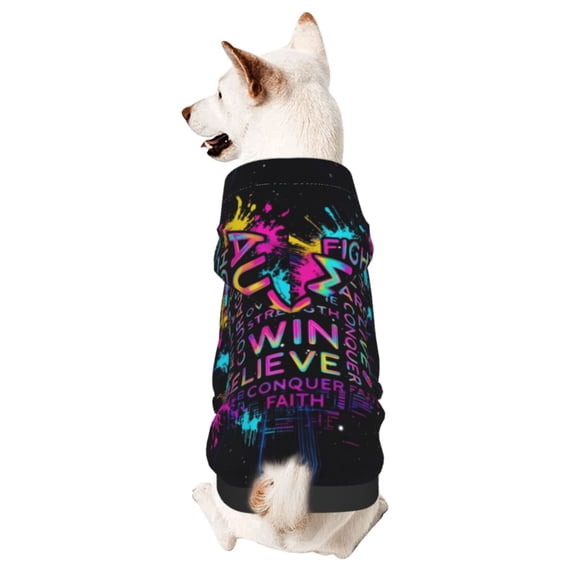 Dog Hoodies Sweatshirts Autism Awareness Patterm Small Dogs Puppy Clothes Coat Small