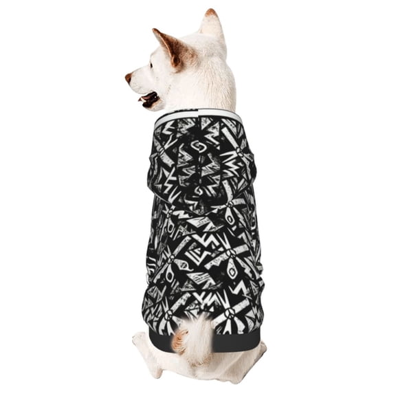 Dog Hoodies Sweatshirts Peace Scissors Comb Pattern Small Dogs Puppy Clothes Coat Small