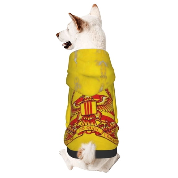 Dog Hoodies Sweatshirts South Vietnamese Army Small Dogs Puppy Clothes Coat Medium