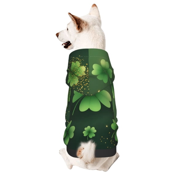Dog Hoodies Sweatshirts St Patrick'S Day Pattern Small Dogs Puppy Clothes Coat X-Small