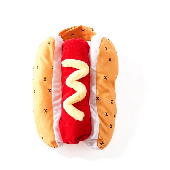 Dog Hot Dog Costume, Dog Halloween Costumes Funny Pet Hot Dog Costume for Small Medium Dogs Cats Pets