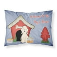 thumbnail image 1 of Dog House Collection Bedlington Terrier Sandy Fabric Standard Pillowcase, 1 of 2