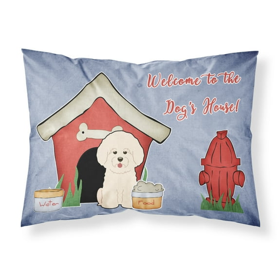 Dog House Collection Bichon Frise Fabric Standard Pillowcase