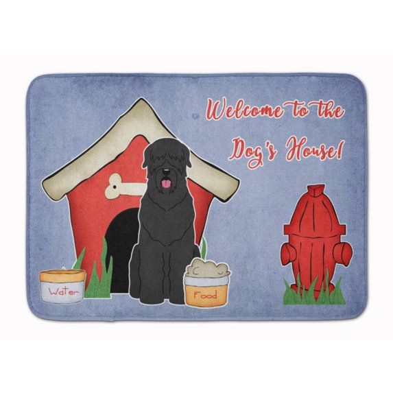 Dog House Collection Black Russian Terrier Machine Washable Memory Foam Mat