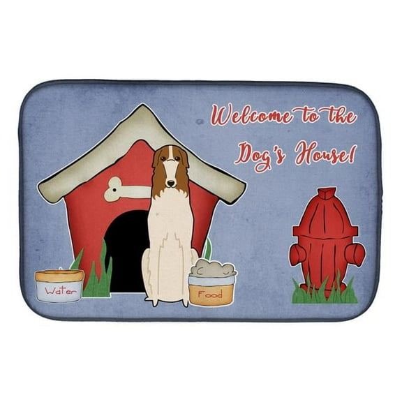 Dog House Collection Borzoi Dish Drying Mat