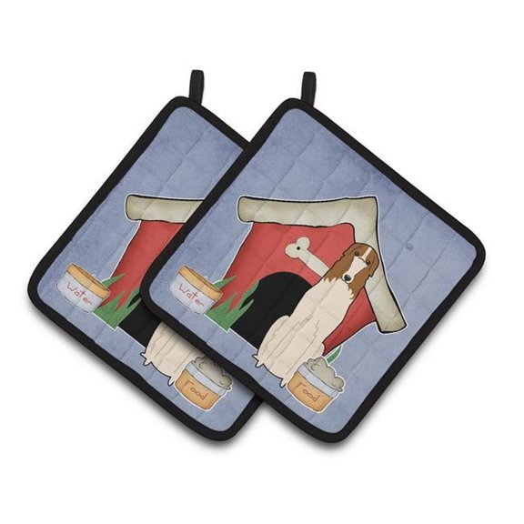 Dog House Collection Borzoi Pair of Pot Holders